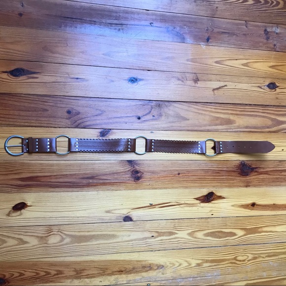 Genuine Bonded Leather Tan Accent Belt, L, NWOT - Picture 3 of 10